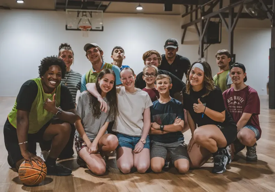 Alive youth group together