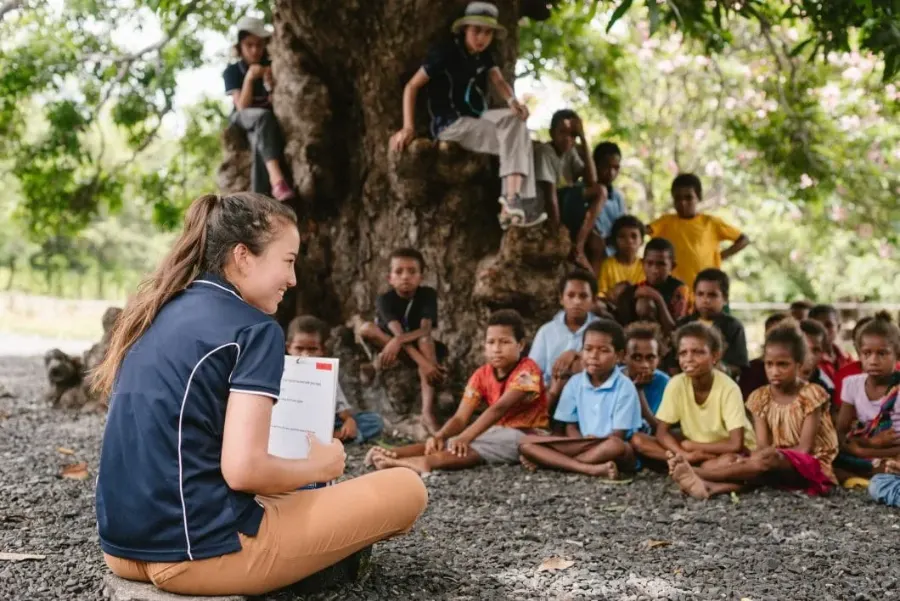Health promotion session with a community group