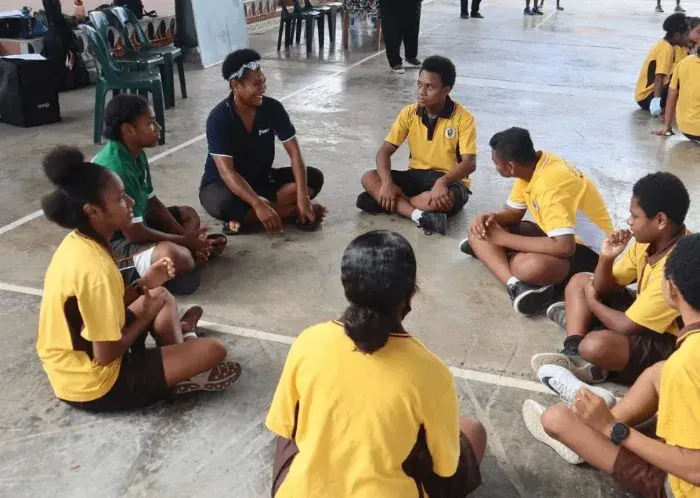Staff at Port Moresby campus