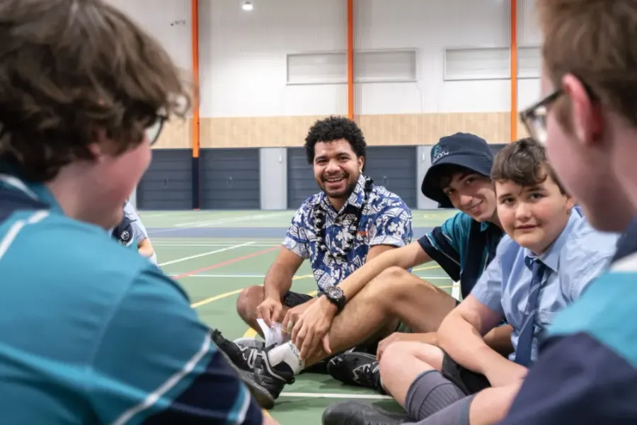Small group discussion during a school seminar