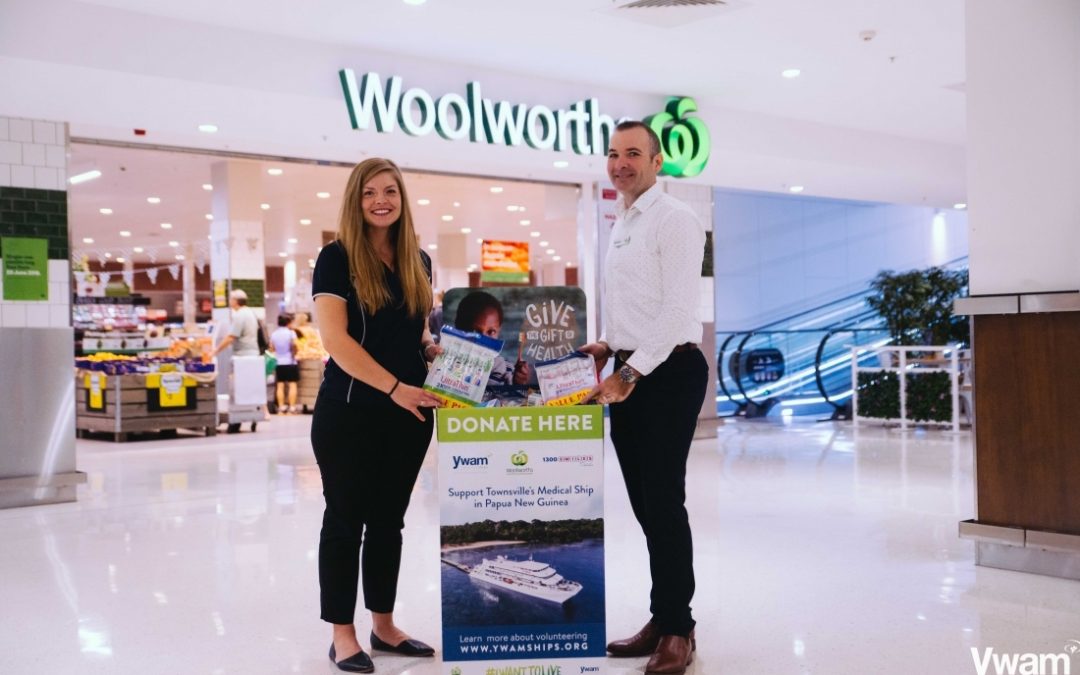 Woolworths Onboard with Re-Stocking Medical Ship for PNG