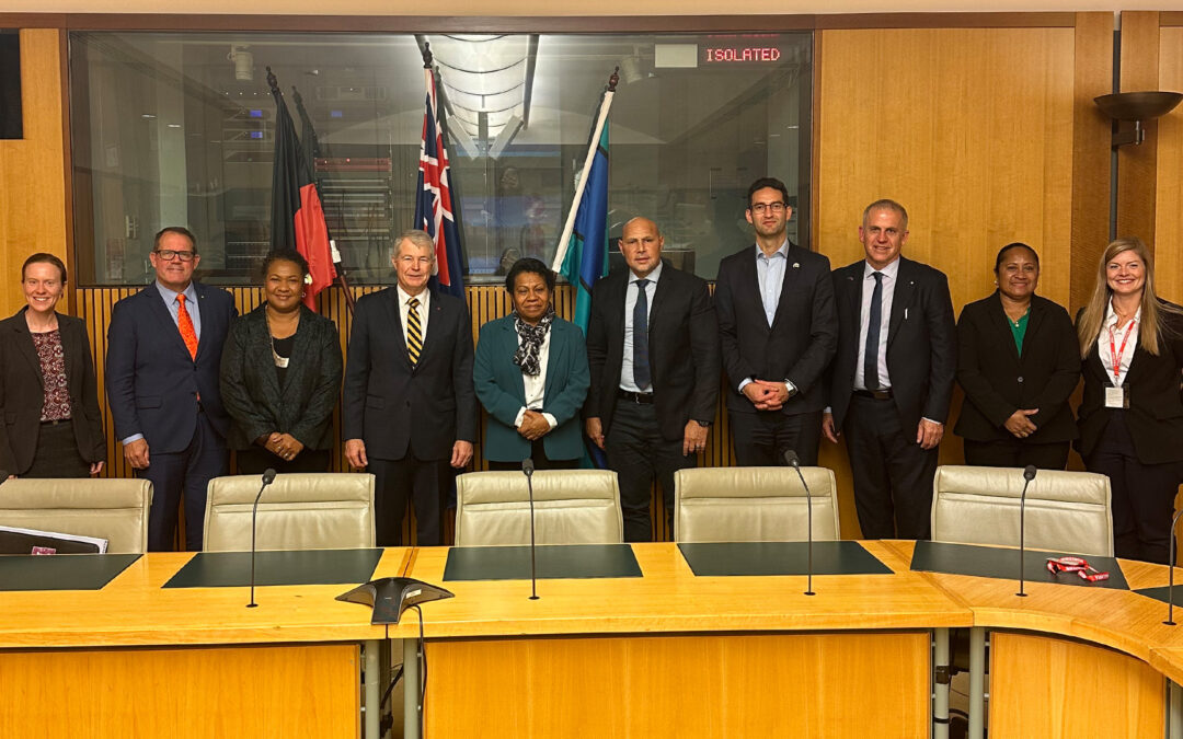 Mrs Rachael Marape Meets With Ministers Wong and Conroy in Canberra